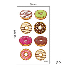 Load image into Gallery viewer, Multicolor Small Fresh Tattoo Stickers Harajuku Style Tattoo Stickers Waterproof Long Lasting Body Art Tattoo for Women Men
