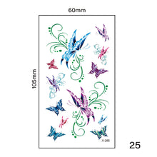 Load image into Gallery viewer, Multicolor Small Fresh Tattoo Stickers Harajuku Style Tattoo Stickers Waterproof Long Lasting Body Art Tattoo for Women Men
