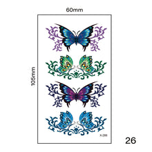 Load image into Gallery viewer, Multicolor Small Fresh Tattoo Stickers Harajuku Style Tattoo Stickers Waterproof Long Lasting Body Art Tattoo for Women Men

