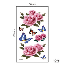 Load image into Gallery viewer, Multicolor Small Fresh Tattoo Stickers Harajuku Style Tattoo Stickers Waterproof Long Lasting Body Art Tattoo for Women Men
