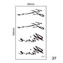 Load image into Gallery viewer, Multicolor Small Fresh Tattoo Stickers Harajuku Style Tattoo Stickers Waterproof Long Lasting Body Art Tattoo for Women Men
