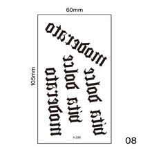 Load image into Gallery viewer, Multicolor Small Fresh Tattoo Stickers Harajuku Style Temporary Tattoo Stickers Waterproof Long Lasting Body Art Tattoo
