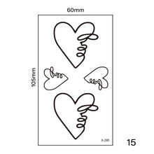 Load image into Gallery viewer, Multicolor Small Fresh Tattoo Stickers Harajuku Style Temporary Tattoo Stickers Waterproof Long Lasting Body Art Tattoo
