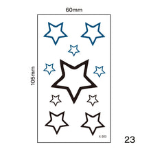 Load image into Gallery viewer, Multicolor Small Fresh Tattoo Stickers Harajuku Style Temporary Tattoo Stickers Waterproof Long Lasting Body Art Tattoo
