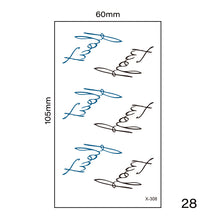 Load image into Gallery viewer, Multicolor Small Fresh Tattoo Stickers Harajuku Style Temporary Tattoo Stickers Waterproof Long Lasting Body Art Tattoo
