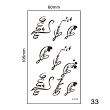 Load image into Gallery viewer, Multicolor Small Fresh Tattoo Stickers Harajuku Style Temporary Tattoo Stickers Waterproof Long Lasting Body Art Tattoo
