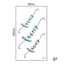 Load image into Gallery viewer, Multicolor Small Fresh Tattoo Stickers Harajuku Style Temporary Tattoo Stickers Waterproof Long Lasting Body Art Tattoo
