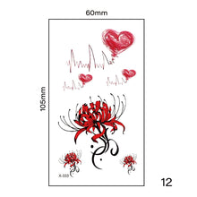 Load image into Gallery viewer, Multicolor Small Fresh Tattoo Stickers Harajuku Style Temporary Body Art Tattoo Waterproof Long Lasting Tattoo Stickers
