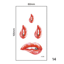 Load image into Gallery viewer, Multicolor Small Fresh Tattoo Stickers Harajuku Style Temporary Body Art Tattoo Waterproof Long Lasting Tattoo Stickers
