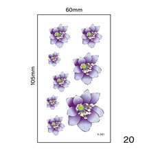 Load image into Gallery viewer, Multicolor Small Fresh Tattoo Stickers Harajuku Style Temporary Body Art Tattoo Waterproof Long Lasting Tattoo Stickers
