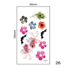 Load image into Gallery viewer, Multicolor Small Fresh Tattoo Stickers Harajuku Style Temporary Body Art Tattoo Waterproof Long Lasting Tattoo Stickers
