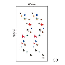 Load image into Gallery viewer, Multicolor Small Fresh Tattoo Stickers Harajuku Style Temporary Body Art Tattoo Waterproof Long Lasting Tattoo Stickers
