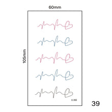 Load image into Gallery viewer, Multicolor Small Fresh Tattoo Stickers Harajuku Style Temporary Body Art Tattoo Waterproof Long Lasting Tattoo Stickers
