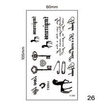 Load image into Gallery viewer, Small Fresh Tattoo Stickers Harajuku Style Multicolor Body Art Tattoo Waterproof Long Lasting Tattoo Stickers
