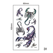 Load image into Gallery viewer, Small Fresh Tattoo Stickers Harajuku Style Multicolor Body Art Tattoo Waterproof Long Lasting Tattoo Stickers
