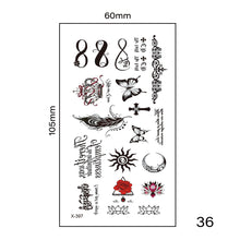 Load image into Gallery viewer, Small Fresh Tattoo Stickers Harajuku Style Multicolor Body Art Tattoo Waterproof Long Lasting Tattoo Stickers
