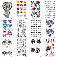Load image into Gallery viewer, Small Fresh Tattoo Stickers Harajuku Style Multicolor Waterproof Long Lasting Body Art Tattoo Stickers for Women Men
