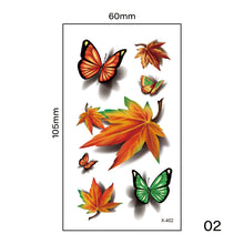 Load image into Gallery viewer, Small Fresh Tattoo Stickers Harajuku Style Multicolor Waterproof Long Lasting Body Art Tattoo Stickers for Women Men
