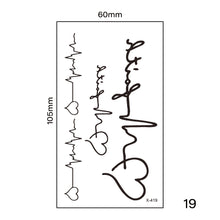 Load image into Gallery viewer, Small Fresh Tattoo Stickers Harajuku Style Multicolor Waterproof Long Lasting Body Art Tattoo Stickers for Women Men
