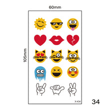 Load image into Gallery viewer, Small Fresh Tattoo Stickers Harajuku Style Multicolor Waterproof Long Lasting Body Art Tattoo Stickers for Women Men
