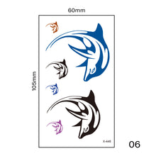 Load image into Gallery viewer, Multicolor Small Fresh Tattoo Stickers Harajuku Style Waterproof Temporary Body Art Tattoo Stickers for Women Men
