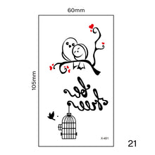 Load image into Gallery viewer, Multicolor Small Fresh Tattoo Stickers Harajuku Style Waterproof Temporary Body Art Tattoo Stickers for Women Men
