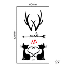Load image into Gallery viewer, Multicolor Small Fresh Tattoo Stickers Harajuku Style Waterproof Temporary Body Art Tattoo Stickers for Women Men
