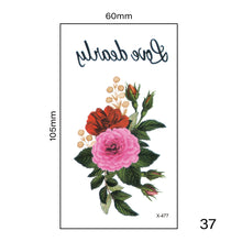 Load image into Gallery viewer, Multicolor Small Fresh Tattoo Stickers Harajuku Style Waterproof Temporary Body Art Tattoo Stickers for Women Men
