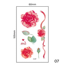 Load image into Gallery viewer, Small Fresh Tattoo Stickers Multicolor Harajuku Style Waterproof Temporary Body Art Tattoo Stickers for Women Men
