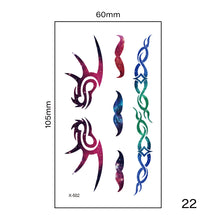 Load image into Gallery viewer, Small Fresh Tattoo Stickers Multicolor Harajuku Style Waterproof Temporary Body Art Tattoo Stickers for Women Men
