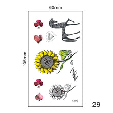 Load image into Gallery viewer, Small Fresh Tattoo Stickers Multicolor Harajuku Style Waterproof Temporary Body Art Tattoo Stickers for Women Men

