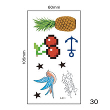 Load image into Gallery viewer, Small Fresh Tattoo Stickers Multicolor Harajuku Style Waterproof Temporary Body Art Tattoo Stickers for Women Men
