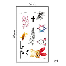 Load image into Gallery viewer, Small Fresh Tattoo Stickers Multicolor Harajuku Style Waterproof Temporary Body Art Tattoo Stickers for Women Men
