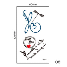 Load image into Gallery viewer, Small Fresh Tattoo Stickers Multicolor Harajuku Style Waterproof Long Lasting Tattoo Stickers for Women Men
