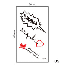 Load image into Gallery viewer, Small Fresh Tattoo Stickers Multicolor Harajuku Style Waterproof Long Lasting Tattoo Stickers for Women Men
