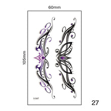 Load image into Gallery viewer, Small Fresh Tattoo Stickers Multicolor Harajuku Style Waterproof Long Lasting Tattoo Stickers for Women Men
