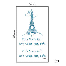 Load image into Gallery viewer, Small Fresh Tattoo Stickers Multicolor Harajuku Style Waterproof Long Lasting Tattoo Stickers for Women Men
