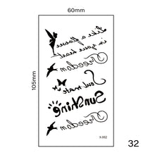 Load image into Gallery viewer, Small Fresh Tattoo Stickers Multicolor Harajuku Style Waterproof Long Lasting Tattoo Stickers for Women Men
