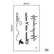 Load image into Gallery viewer, Small Fresh Tattoo Stickers Multicolor Harajuku Style Waterproof Long Lasting Tattoo Stickers for Women Men

