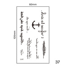 Load image into Gallery viewer, Small Fresh Tattoo Stickers Multicolor Harajuku Style Waterproof Long Lasting Tattoo Stickers for Women Men
