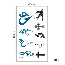 Load image into Gallery viewer, Small Fresh Tattoo Stickers Multicolor Harajuku Style Waterproof Long Lasting Tattoo Stickers for Women Men
