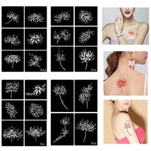 Load image into Gallery viewer, Small Pattern Tattoo Inkjet Hollow Template Self-adhesive Tattoo Template Body Art Tattoo Paste Painting for Women Men
