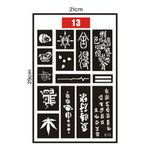 Load image into Gallery viewer, Small Pattern Tattoo Inkjet Hollow Template Self-adhesive Tattoo Template Temporary Body Art Tattoo for Women Men

