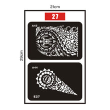 Load image into Gallery viewer, Small Pattern Tattoo Inkjet Hollow Template Self-adhesive Tattoo Template Temporary Body Art Tattoo for Women Men
