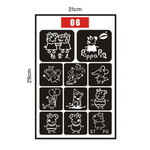 Load image into Gallery viewer, Simple Small Pattern Tattoo Hollow Template Self-adhesive Tattoo Template Temporary Body Art Tattoo Template for Women Men
