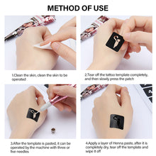 Load image into Gallery viewer, Simple Small Pattern Hollow Adhesive Tattoo Inkjet Template Stickers Temporary Body Art Tattoo Template for Women Men
