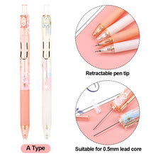 Load image into Gallery viewer, 0.5mm Lovely Cherry Blossoms Automatic Pencil Kawaii Plastic Mechanical Pencils for Kids Gifts Student Supplies Stationery
