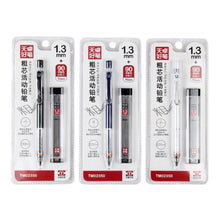 Load image into Gallery viewer, 1.3mm Classic Machanical Pencil with Lead Set Plastic Automatic Pencil Writing Drawing Tools Stationery School Office Supplies
