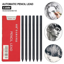 Load image into Gallery viewer, 5.6mm Professional Art Automatic Pencil Lead for 5.6MM Mechanical Pencil Sketch Drawing Pencil Art Supplies
