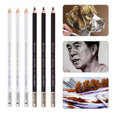 Load image into Gallery viewer, 3pcs High-light White Sketch Charcoal Carbon Pencil Art Student Special Hand-painted HB Painting Drawing Exam Pen
